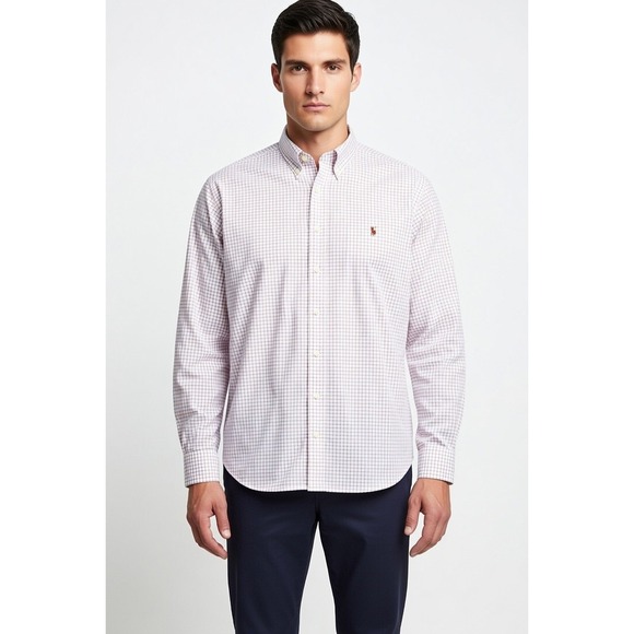 Polo Ralph Lauren Classic-Fit Multi Color Button Down Shirt 4XB Embroidered 138$